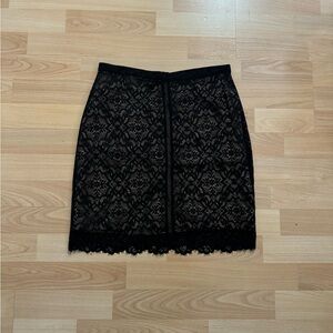 Wilfred Black Lace and Nude Skirt